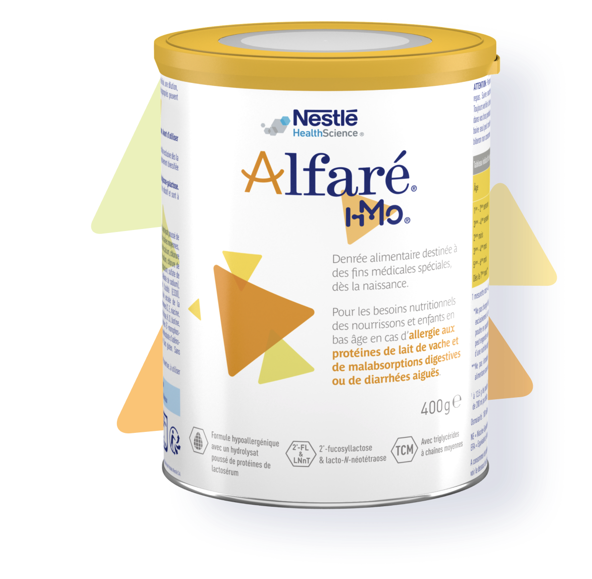 A can of Alfaré HMO formula for children with gastrointestinal disorder