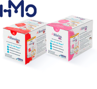 Alfamino and Althéra HMO hypoallergenic dairy-free formulas for children.
